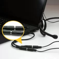 3.5MM STEREO AUDIO ADAPTER CABLE MALE TO 2 FEMALE HEADSET SPLITTER CABLE ADAPTER MOBILE PHONE ACCESSORIES