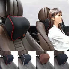 CAR PILLOW COZY SEAT HEADREST PILLOW MEMORY COTTON TRAVEL SEAT PROTECTOR