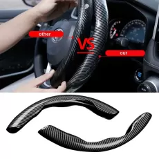 CAR STEERING WHEEL COVER ANTI SLIP CARBON FIBER STEERING COVERS UNIVERSAL AUTO CAR STYLING
