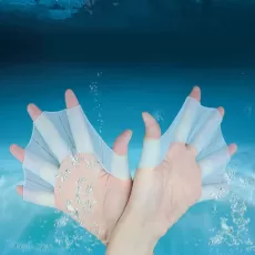 swimming hand finger fin learning swimming pool accessory finger wear