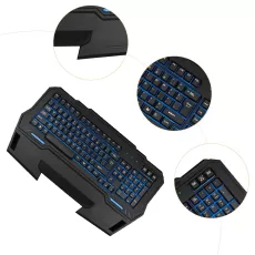 GAMING KEYBOARD 104-KEY FULL SIZE  ERGONOMIC KEYBOARD WITH PALM REST