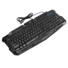 BACKLIT KEYBOARD CRACK GAMING USB WIRED COLORFUL  WATERPROOF