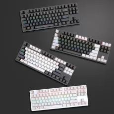 WIRED MECHANICAL KEYBOARD 87 KEYS BLUE SWITCH COLOR RGB  KEYBOARDS