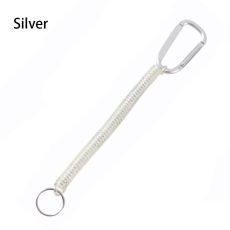 1PC Fishing Lanyards Keychain Retractable Spring Elastic Rope Security Gear Tool