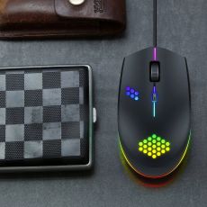 Rgb luminous gaming mouse M55 PC laptop desktop accessories
