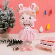 Starpony 15" Rabbit Plush Toy Dolls For Girls Stuffed Animal Ragdoll For Kids