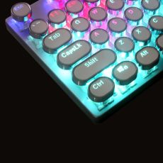 2022 White mechanical Keyboard 104 keys Backlit Gaming Keyboards for Computer