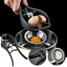 304 Stainless Steel Egg Opener Shelling Kitchen Tool Egg Yolk Egg White Separator