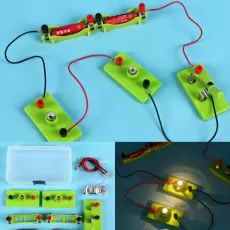 KIDS BASIC CIRCUIT ELECTRICITY LEARNING KIT PHYSICS EDUCATIONAL TOYS FOR CHILDREN