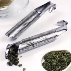 Tea Strainer Stainless Steel Infuser Pipe Design Touch Feel Holder Tool Tea Spoon Infuser Filter