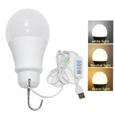 USB Bulb LED Light Camping  Portable Lanterns 5V Bulb  Small Book Lamps Light