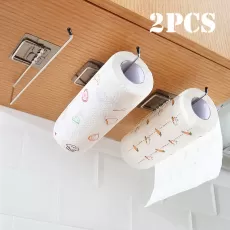 1/2pcs Hanging Toilet Paper Holder Roll Paper Holder Bathroom Towel Rack Stand