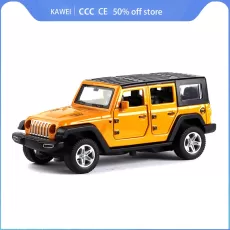1:36 JEEPS Wrangler Alloy Car Model Simulation Off-road Toy Vehicle Decoration