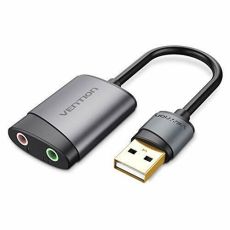 Vention External USB Sound Card, 3.5mm USB adapter Audio Adapter Card Connection