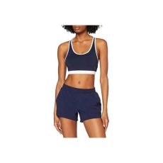 AURIQUE WOMEN'S RUNNING SHORTS, BLUE (NAVY/WHITE)