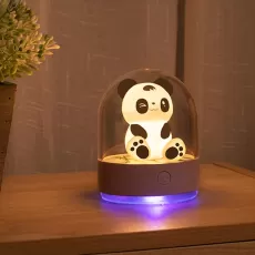 Cute Panda Night Light Led RGB Color Changeable Night Lamp Lights