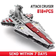 818PCS VENATOR REPUBLIC ATTACK CRUISER-SPACE WARS MOC BUILDING BLOCKS
