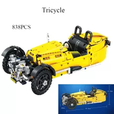 MOC CITY CREATIVE THREE-WHEELED CLASSIC CAR – 838PCS BUILDING BLOCKS