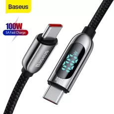 BASEUS PD 100W USB C FAST CHARGING CABLE DATA CABLE USBC TO TYPE C CHARGER CABLE