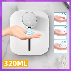 HOT SOAP DISPENSER AUTOMATIC WALL-MOUNTED RECHARGEABLE TEMPERATURE DISPLAY LIQUID FOAM SOAP DISPENSERS HAND SANITIZER MACHINE