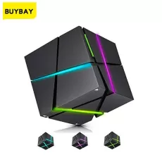 PORTABLE RGB LED NIGHT LIGHT WITH HIFI BLUETOOTH SPEAKER TABLE LAMP RUBIK'S CUBE MINI SUBWOOFER
