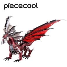 Piececool 3D Metal Puzzle The Black Dragon DIY Model Kits Assemble Jigsaw Toy Desktop Decoration