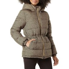 Amazon Essentials Women's Heavyweight Puffer Jacket with Drawstring Waist, Camel