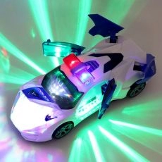 Electric dancing deformation rotating universal police car toy carfor kids