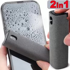 2IN1 MICROFIBER SCREEN CLEANER ,SPRAY BOTTLE SET MOBILE PHONE, IPAD, COMPUTER, MICROFIBER CLOTH