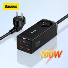 Baseus 100W GaN3 Pro Desktop Charger Power Strip Charging Station Fast Charger