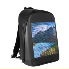 Unisex Backpack LED Display Multifunction Laptop Backpack School Multimedia Billboard Bag