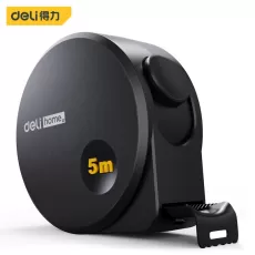 DELI TOOLS 5M BLACK STEEL MATERIAL, MEASURING TAPE MEASURE ,MULTIFUNCTIONAL HOUSEHOLD TOOL