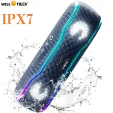 WISETIGER BLUETOOTH SPEAKER OUTDOOR IPX7 WATERPROOF 25W BT5.3 LOUDSPEAKER STEREO SURROUND