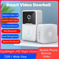 WIRELESS DOORBELL WIFI OUTDOOR HD CAMERA SECURITY DOOR BELL NIGHT VISION VIDEO INTERCOM