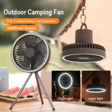 10000MAH CAMPING FAN RECHARGEABLE DESKTOP PORTABLE CIRCULATOR WIRELESS ELECTRIC FAN