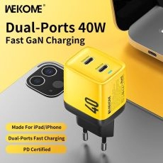 WEKOME USB Type C Charger 40W GaN Portable 20W Charger Type C PD Fast Charging