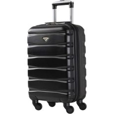 Flight Knight Lightweight 4 Wheel ABS Hard Case Suitcase, Black