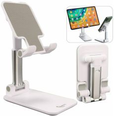 Suonee Phone holder, Phone stand for desk Angle Height Adjustable Fully Foldable
