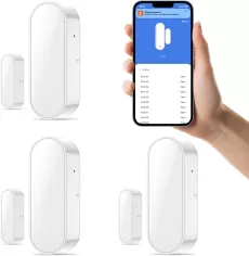 WIFI DOOR SENSOR, SMART WINDOW DOOR SENSOR ALARM, CONTACT SENSOR FOR HOME SECURITY, WIRELESS MAGNETIC DOOR OPEN DETECTOR