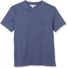 Goodthreads Heavyweight Oversized Short-Sleeve Crewneck T-Shirt, Denim, L	
