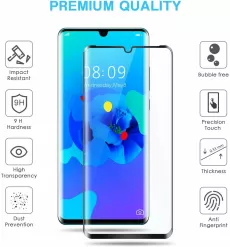SCREEN PROTECTOR COMPATIBLE WITH HUAWEI P30 PRO, [2-PACK] HD FULL COVERAGE TEMPE