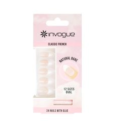 Invogue Nails - French Bare Oval, Clear