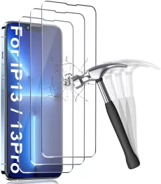 ANEWSIR SCREEN PROTECTOR COMPATIBLE WITH IPHONE 13/13 PRO (6.1-INCH),TEMPERED GLASS 3-PACK