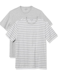 Amazon Essentials Men’s Slim-Fit Short-Sleeve Cotton Crewneck T-Shirt, Pack of 2