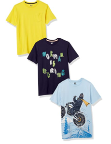 Spotted Zebra Boys and Toddlers' Short-Sleeve T-Shirts, Multipacks