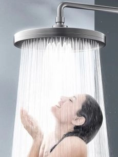 ​  High Pressure Rain Shower Luxury Large Square Rainfall shower heads, Adjustable Wall Mounted and Ceiling Mounted Fixed High Flow Waterfall for Bathroom​
