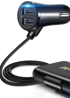 QGEEM 4 USB QC 3.0 CAR CHARGER QUICK CHARGE 3.0 PHONE CAR FAST FRONT BACK CHARGER