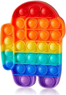 Bazzaree BZPPRA Bubble Sensory Fidget Toy, Rainbow