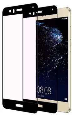 2 PACKS COMPATIBLE P10 LITE SCREEN PROTECTOR, 2.5D FULL COVERAGE 9H HARDNESS TEMPERED GLASS FILM FOR P10 LITE
