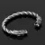 VIKING STAINLESS STEEL WOLF RAVEN BEAR HEAD CUFF BRACELET FOR MEN, VIKING JEWELRY GIFTS